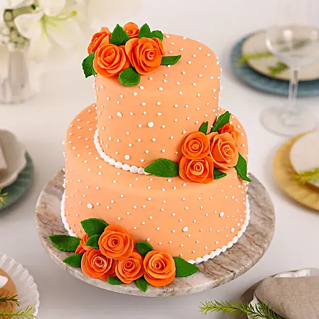 Classic White Tiered Cake